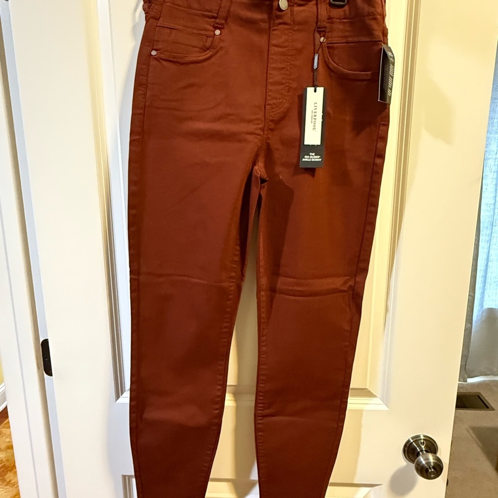 Liverpool Rust Skinny Jeans Full-Length Tapered